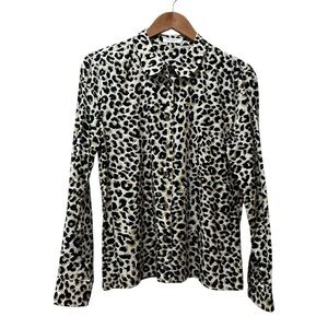 Equipment leopard print shirt